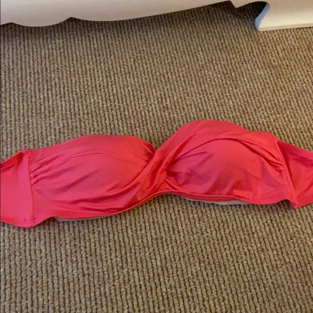 Pink strapless Mossimo Supply Co. swimsuit top